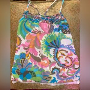 100% silk Trina Turk tank